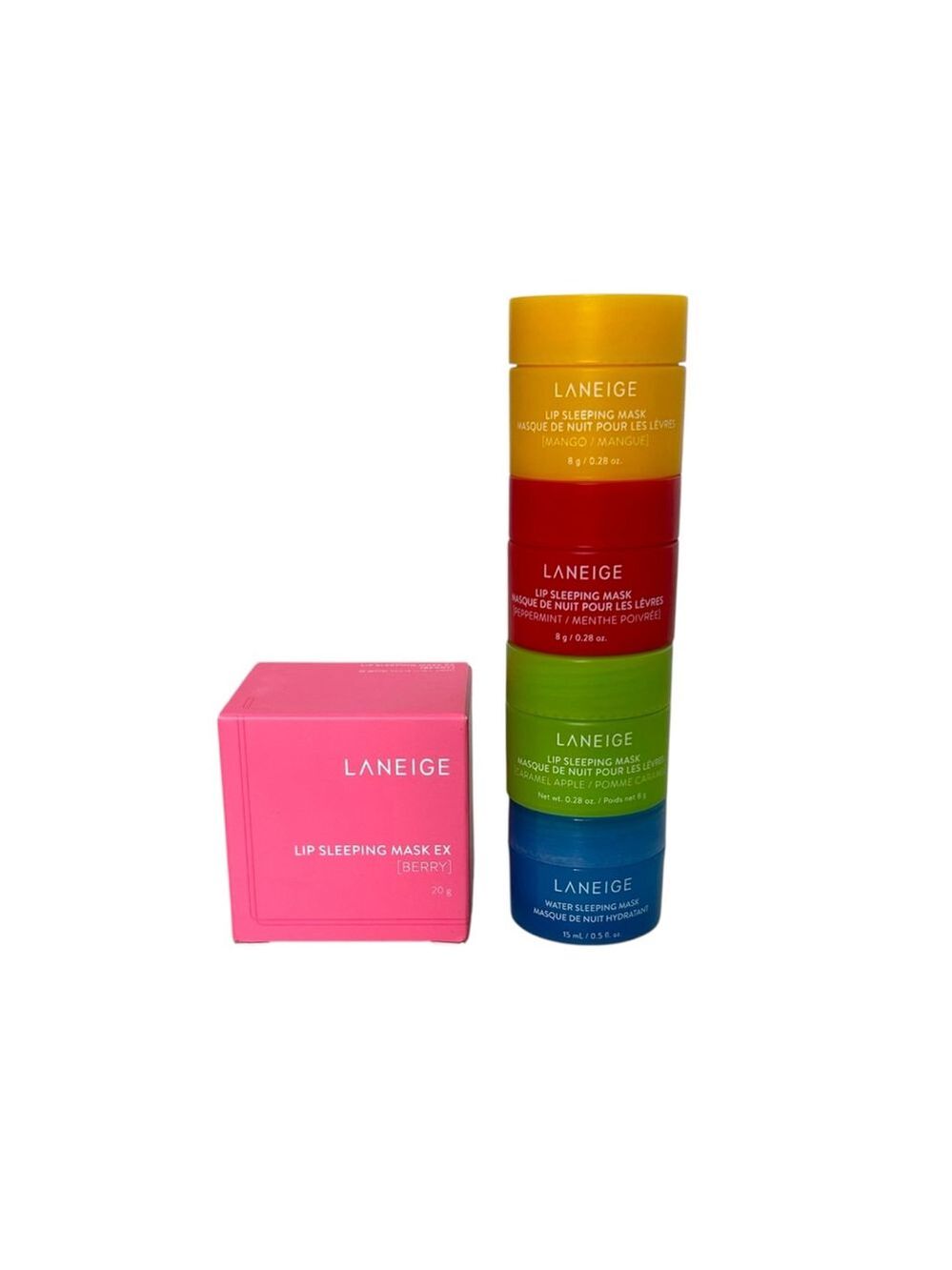 (5) Laneige Lip & Water Sleeping Mask Set Bundle Overnight Lip Treatment - Picture 2 of 7